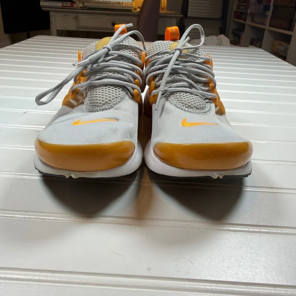 Nike Air Presto Grey Orange Youth 7Y Womens 8.5 Running Shoes 833878-004 - Picture 3 of 8
